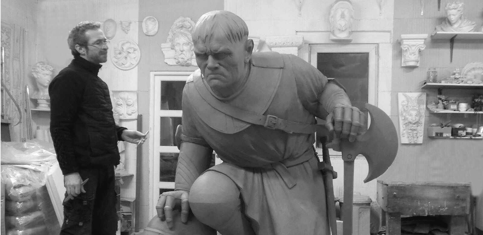 Sculpture contemporaine de Du Guesclin